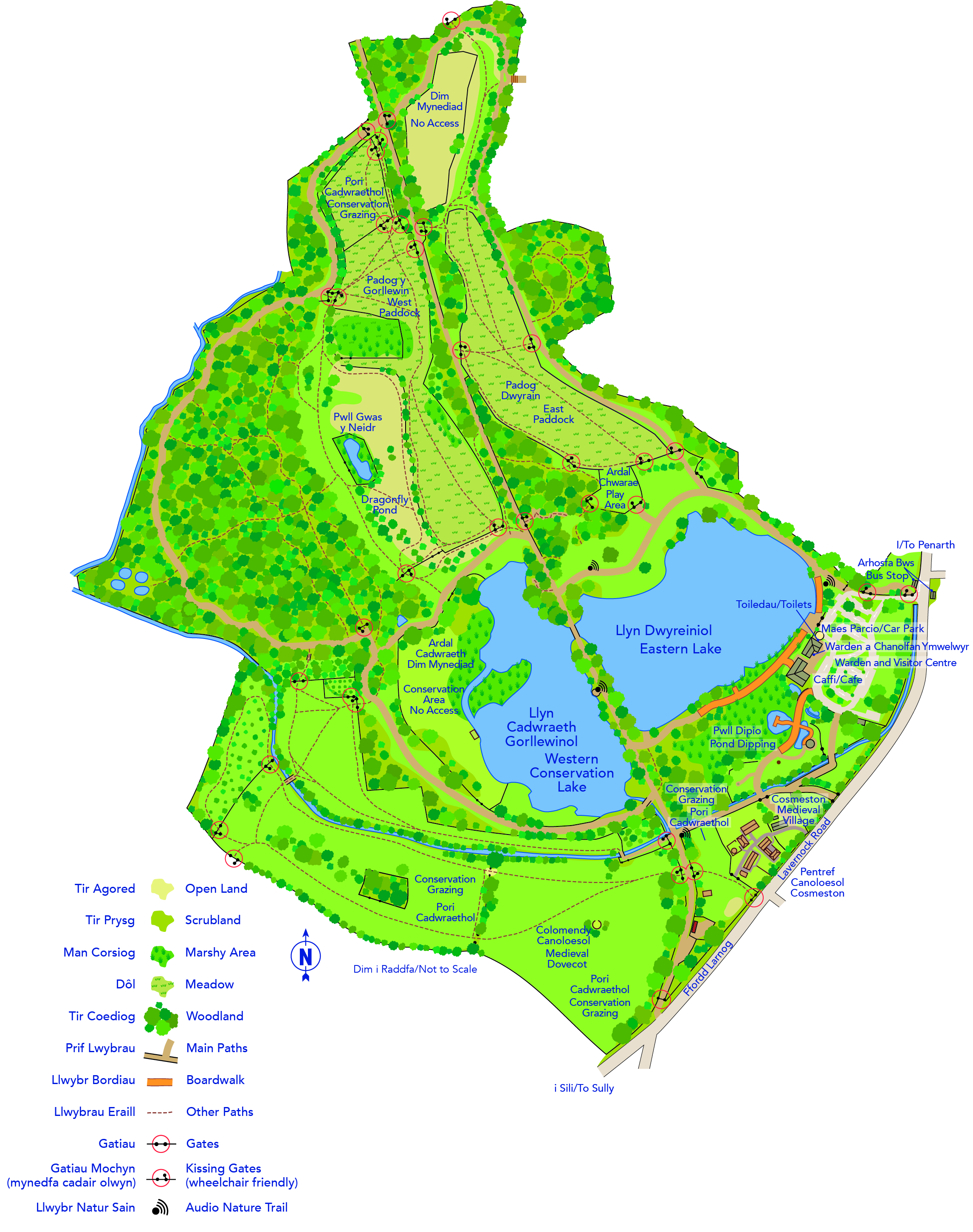 Conservation Grazing Map - Cosmeston