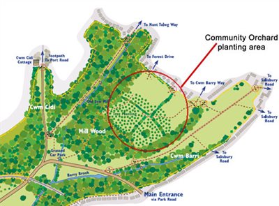 Map of Porthkerry